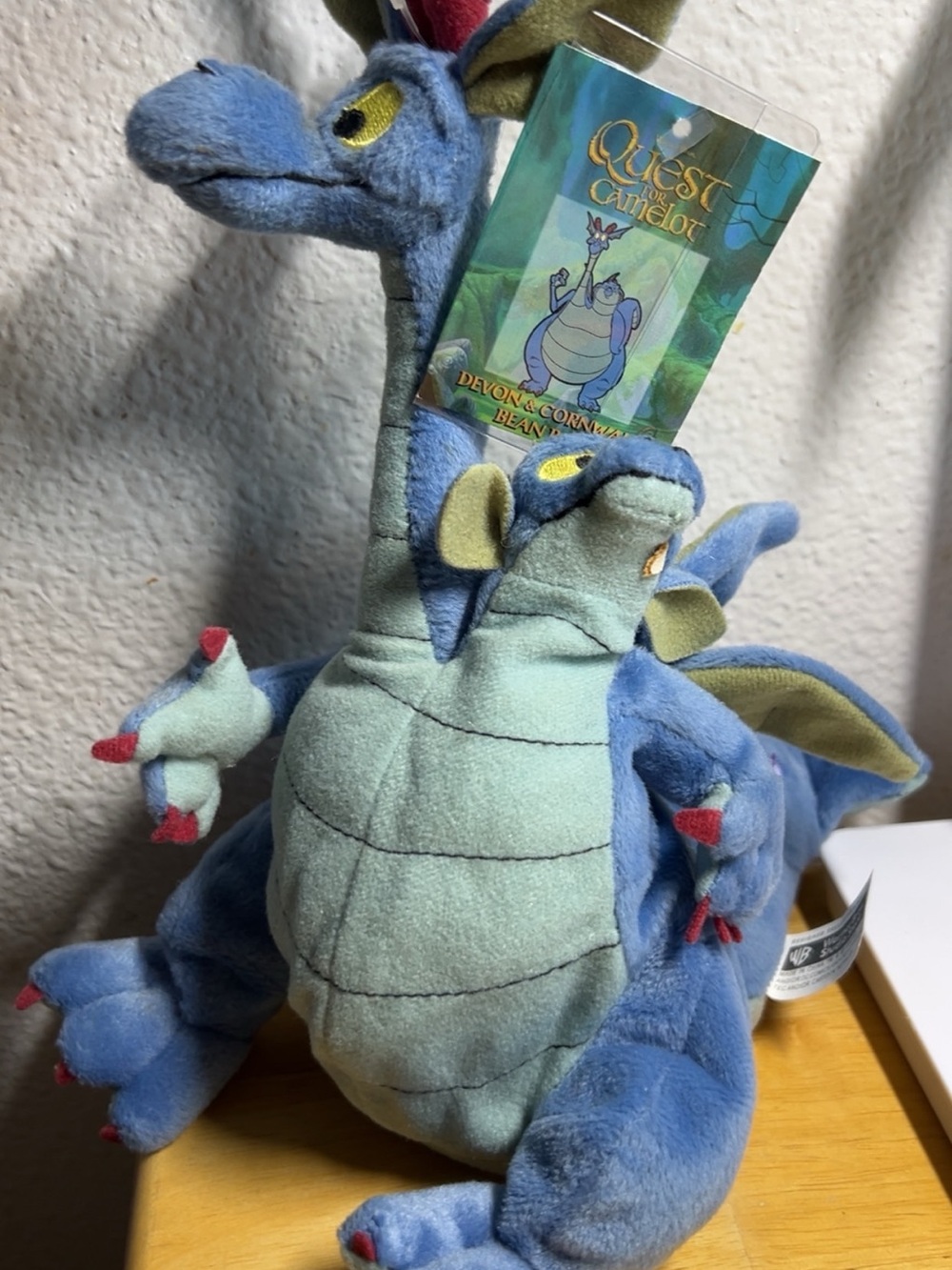 Quest for Camelot Blue Dragon Plush -